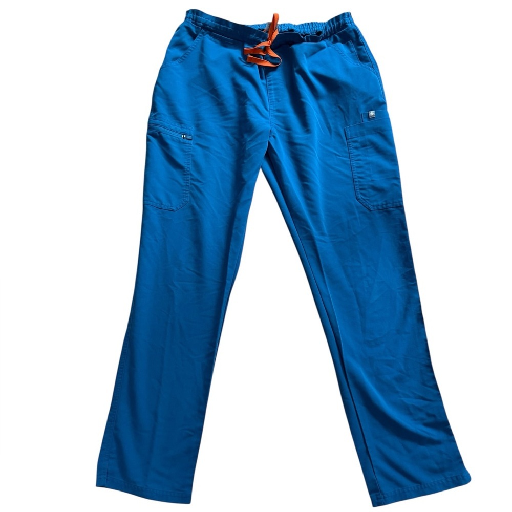 FIGS Straight-Leg Scrub Pants Women’s Large – Vibrant Blue